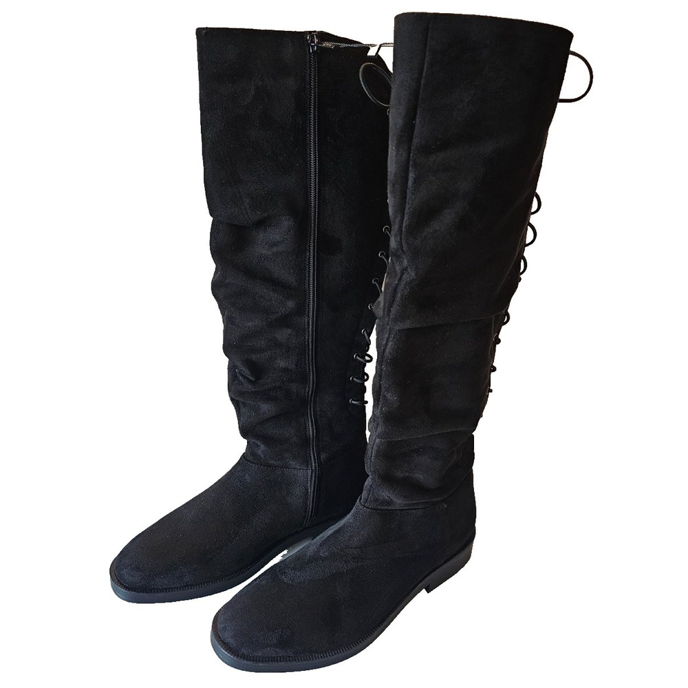 Journee Womens 9 Mirinda Tru Comfort Foam Stretch Knee High Boots Black